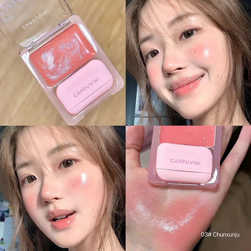 Yuanqi Blush Cream Is A Moisturizing And Evenly Pigmented Blush With Natural Light Swelling Color And Girlish Pink Blush