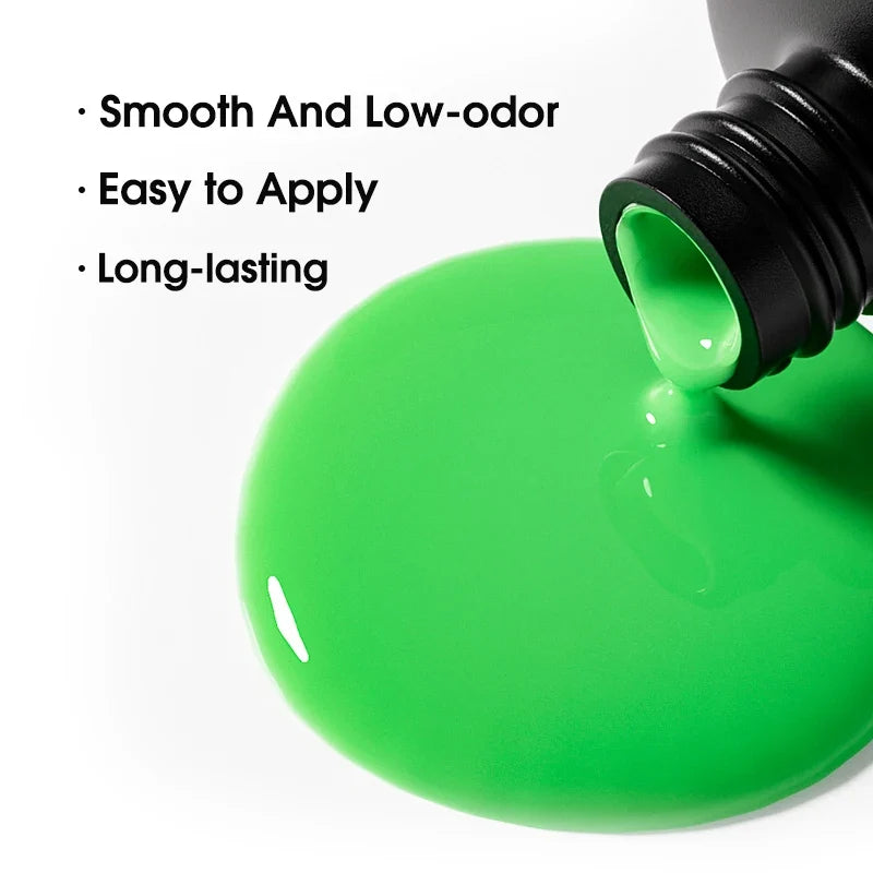 ROSALIND 7ml/15ml Summer Green Gel Nail Polish Semi Permanent Nail Art Manicure Soak Off Top Base Matt Hybrid Varnishes UV Gel