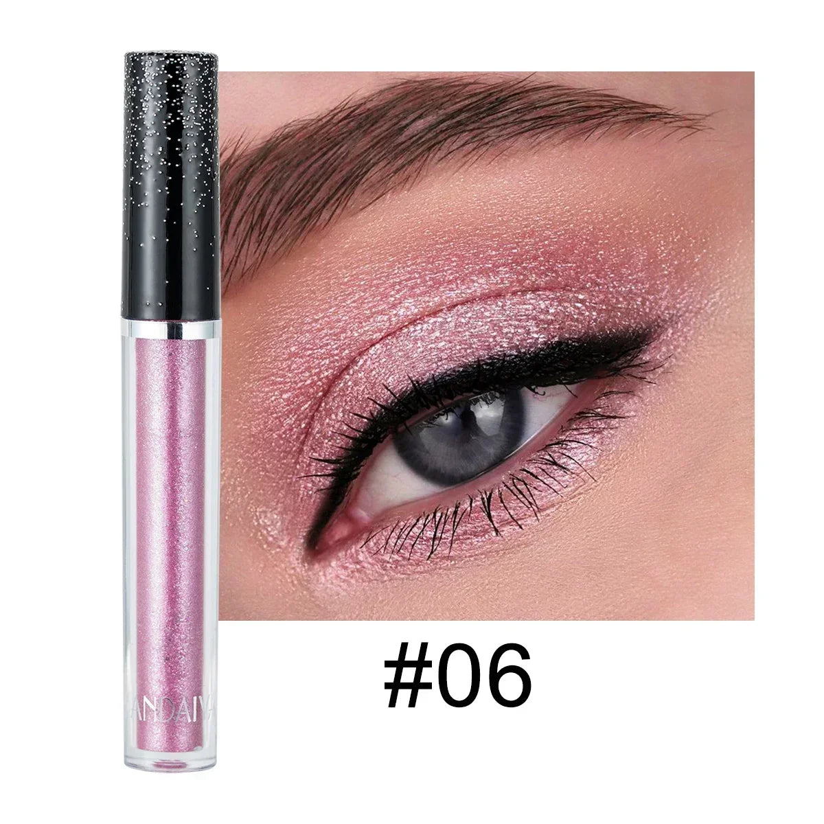 HANDAIYAN Liquid Eyeshadow Metallic Diamond Shiny Eye Liner Pen Giltter Eyeshadow Palette Lasting Shimmer Brighten Cosmetics