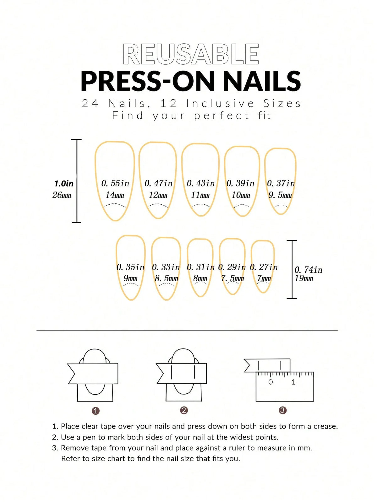 24 Artificial Acrylic Black Square Head Fake Nails Long Ballet Woman Removable Press On Nails Tip Almond Nail Art False Nail Set