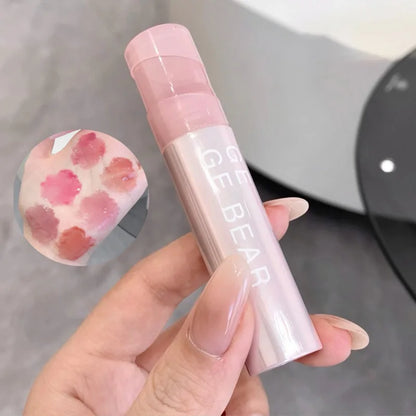 Gege Bear Water Gel Lip Gloss — Hydrating, Crystal-Clear Shine with Long-Lasting Color and Natural Finish