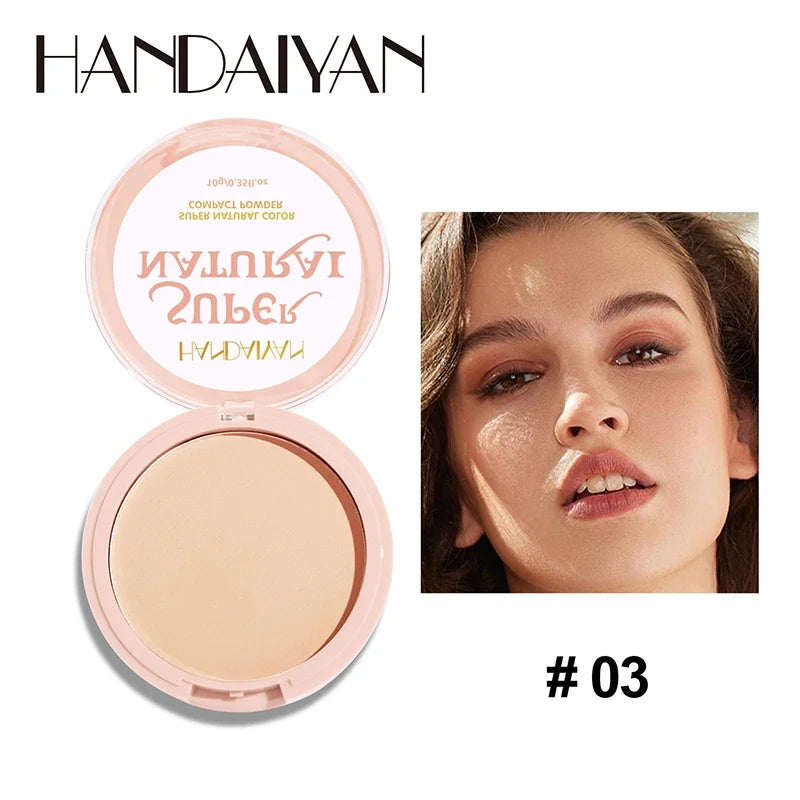 Lasting Oil Control Pressed Powder Bronzer Natural Brighten Waterproof Nude Setting Loose Translucent Powder Dupes Makeup Women