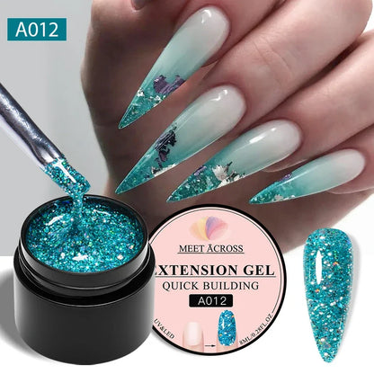 Milky White Nail Extension Gel Clear Nude Building UV Gel For Nails Finger Extensions Form Tips French Nails Manicure Nail Art