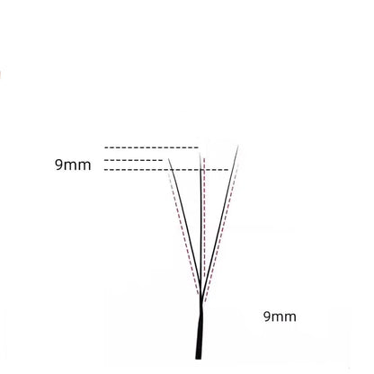 MARIA 3D Narrow W Shape Eyelashes Hand Premium lashes Soft Light Natural Lashes Extension Supplies Makeup Mesh Net Cross Lash