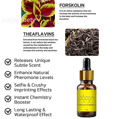 Androstenone Pheromone Oil Enhances Attraction & Sexual Appeal For Men Women Long Lasting Body Sexually Stimulating Pheromones