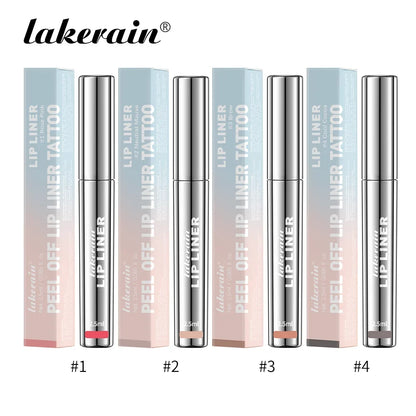 4PCS Highly Pigmented Lip Liner Tattoo Matte Peel Off Enhance Lips Lip Liner Lasting Lip Stain Waterproof Transfer-proof Lipstic