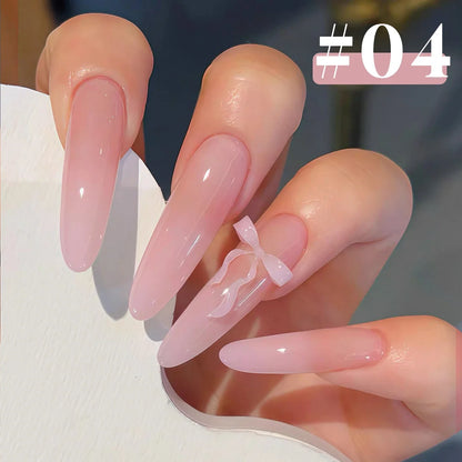 MIANEL 12ML 1-6PCS 2026 New Release Jelly Dopamine Candy Gel Nail Polish - Multi-Color Nude Sheer Finish Bestseller