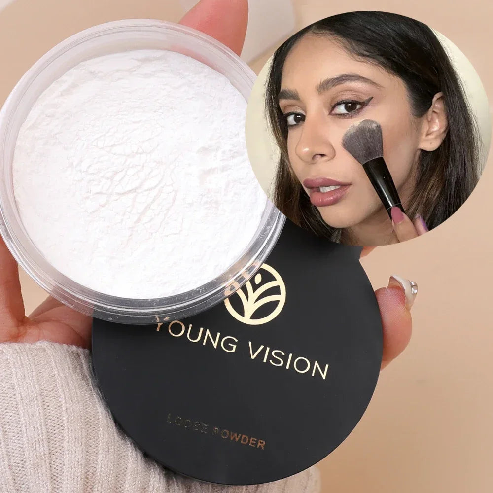 Matte Loose Powder Waterproof Oil-control Translucent Brightening Face Full Coverage Face Makeup Setting Finish Powder Cosmetics