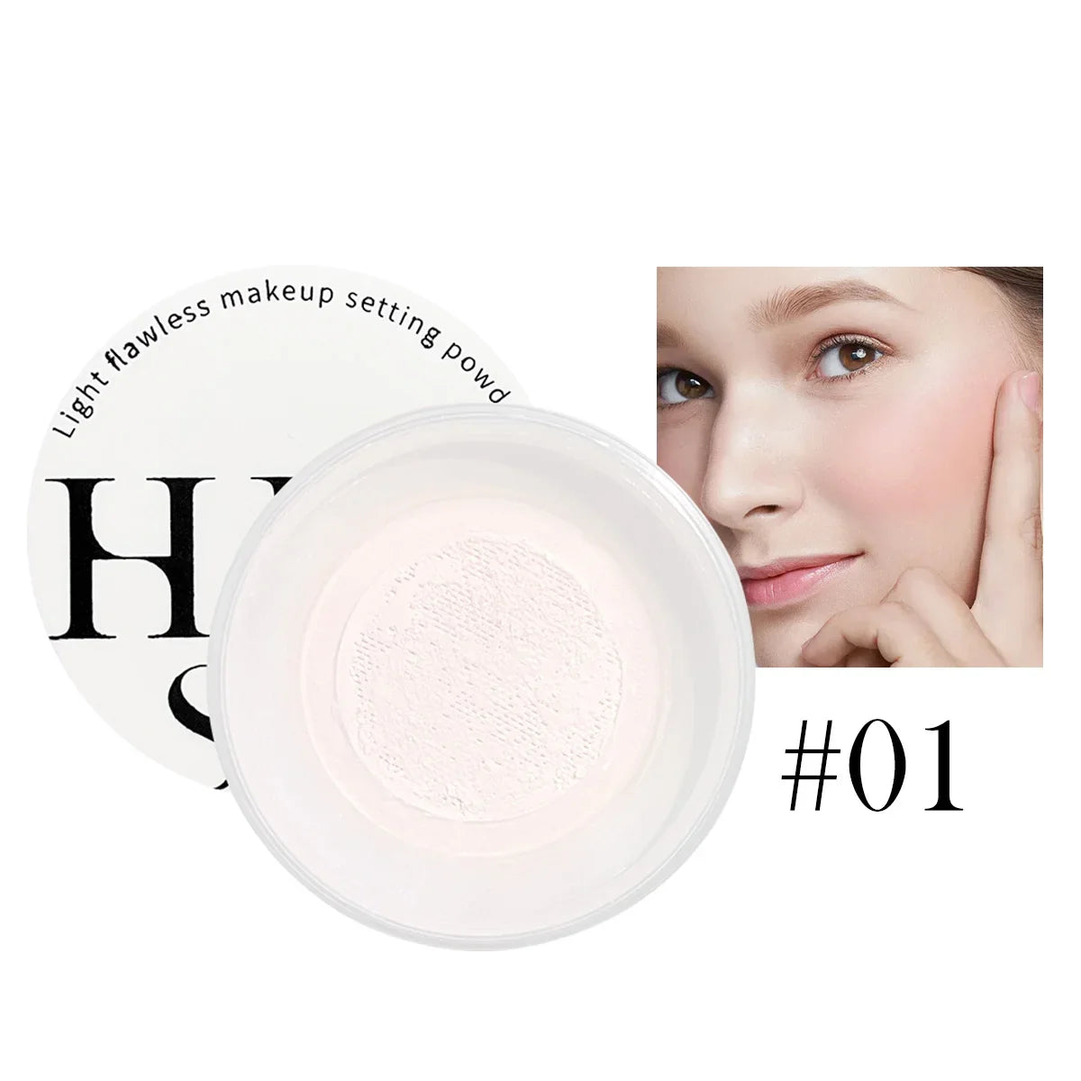 Loose powder oil control setting powder, lasting fresh matte mist setting powder, taking off and brightening is not easy to remo