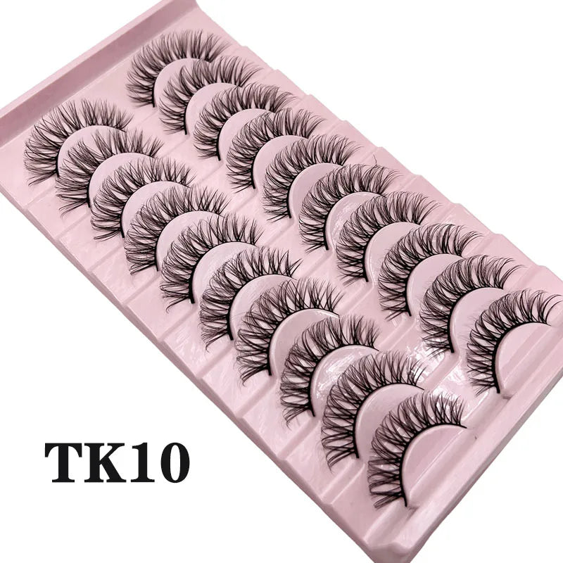 Russian Strip Lashes Makeup Lashes 25mm 3D Mink Volume Fluffy Natural False Eyelashes Thick Dramatic Mink Eyelashes Wholesale