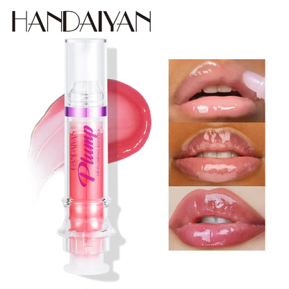 HANDAYAN 6 Color Lip Plumper Gloss Moisturizing Honey Oil Enhancer Transparent Shine Booster Makeup Beauty