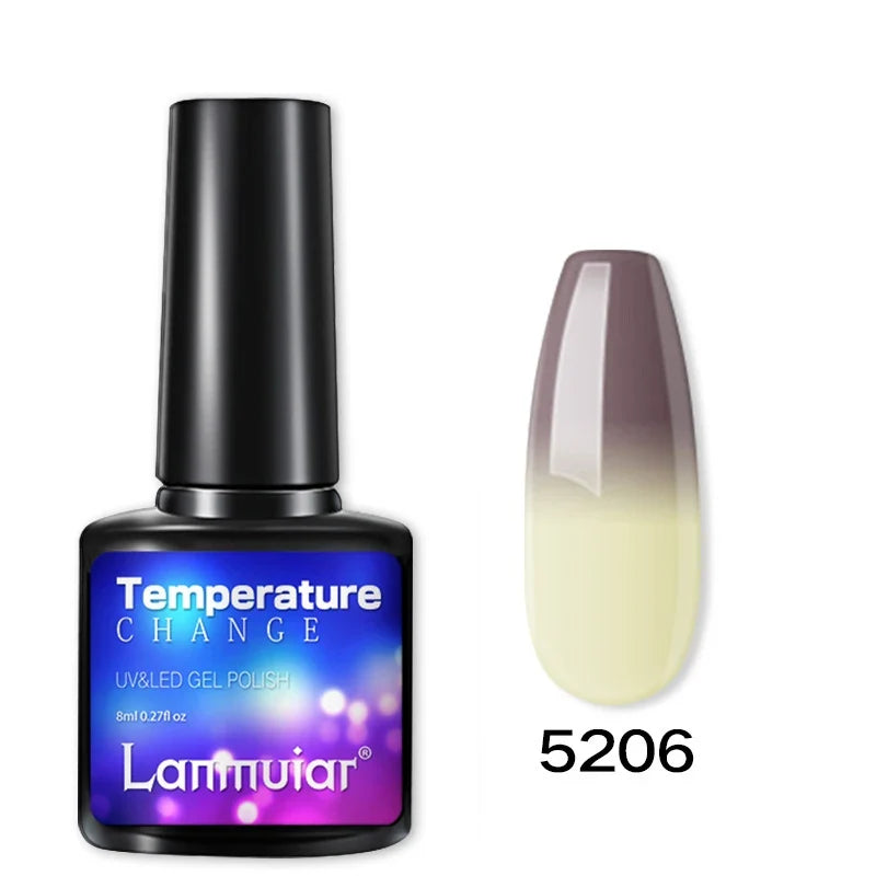 Temperature Color Changing Thermal Nail Polish Fast Drying Water-based Gradient Nail Varnish Manicure Supplies Nail Art