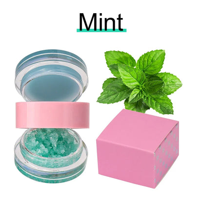 Vegan Fruit Lip Scrub Lipstick 2 in 1 Moustirzing Lip Balm Private Label Custom Logo Sugar Lip Scrub