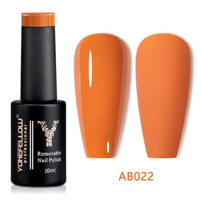 YOKEFELLOW 10ml Jelly Nude Gel Nail Polish High Quality Translucent Pink Nail Gel Varnish Soak Off UV Gel Polish Long Lasting