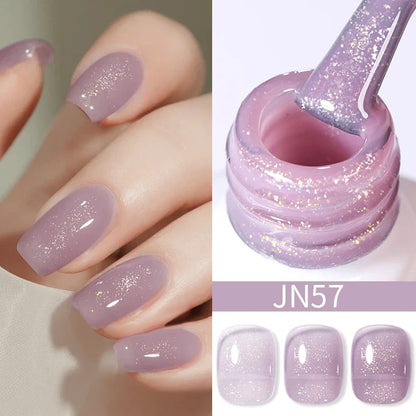 BORN PRETTY 10ml Blood Red Jelly Gel Nail Polish Halloween Nails Art Gel Polish Sheer Translucent Nail Gel for Winter Manicure