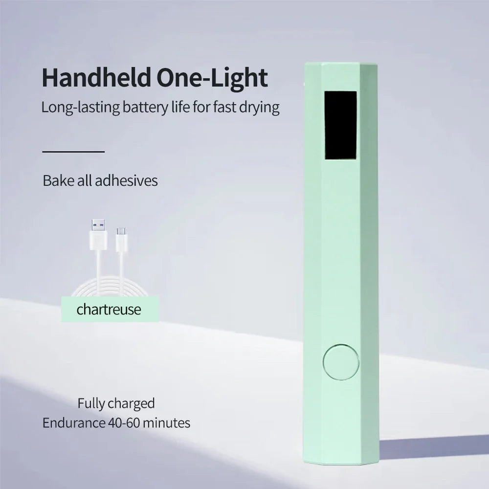 Convenient Handheld Nail Dryer Lamp UV/LED Nail Curing All Gel Polish Nail Art Tool Rechargeabl Nail Lamp