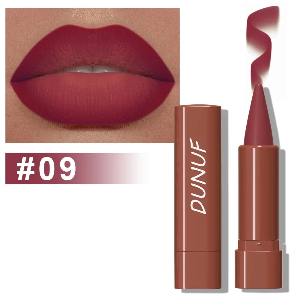 Gradient Lip Liner Pen with Matte Velvet Finish Smooth Application  Lipstick for Defined and Elegant Lips