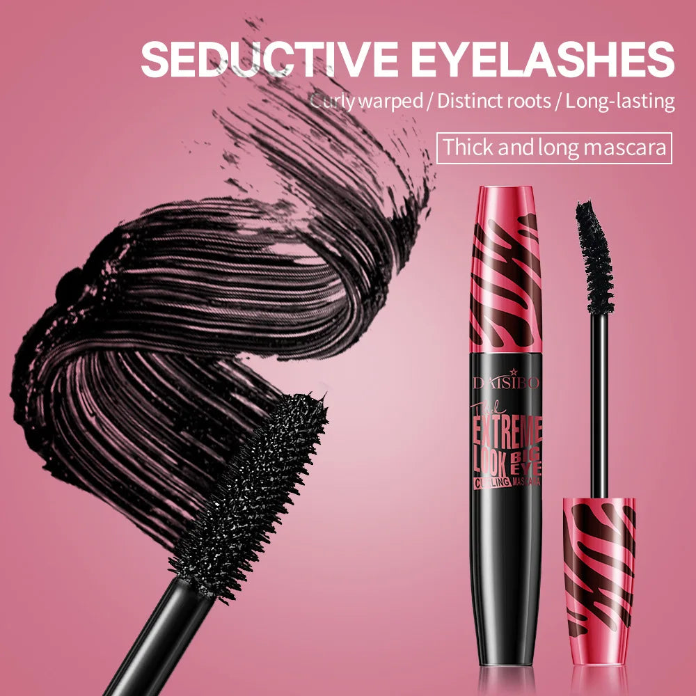 4D Silk Fiber Mascara - Waterproof Black Lengthening 10ml