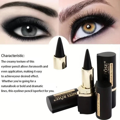 Creamy texture Eyeliner, 1 Count /2 Counts Easy Coloring Sweat Proof High Pier Pencil, Daily Makeup Accessories for Women and Gi
