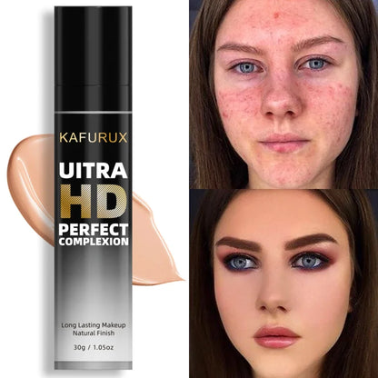 8-Color Face Foundation Cream Oil-Control Matte Concealer Waterproof Liquid Full Coverage Nude Base Professional Makeup Products