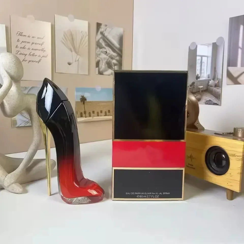 New 80ml Women's Luxury Floral Elegant High Heel Bottle Design Lasting Fragrance Sexy Spray Fashion Deodorant Perfume Gift