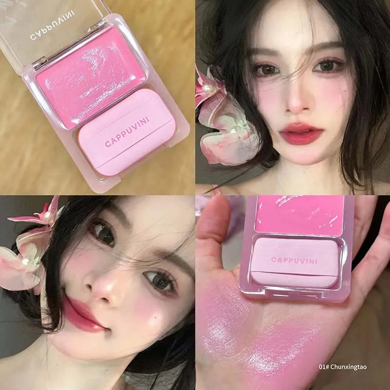 Yuanqi Blush Cream Is A Moisturizing And Evenly Pigmented Blush With Natural Light Swelling Color And Girlish Pink Blush