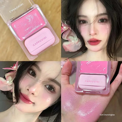 Yuanqi Blush Cream Is A Moisturizing And Evenly Pigmented Blush With Natural Light Swelling Color And Girlish Pink Blush