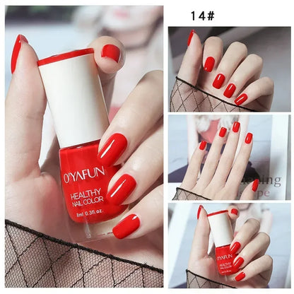 40 Colors Autumn Brown Colors Series Gel Varnish Water Based Nail Polish  Water Based No Baking Quick Dry Peel Off Nail Varnish