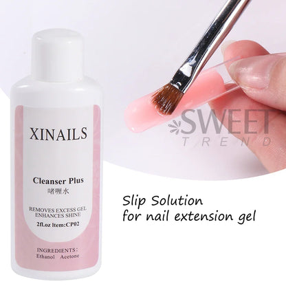 1Bottle Nail Degreaser Liquid Surface Sticky Layer Gel Polish Excess Remover Acetone Nail Extension Auxiliary Nail Cleaner Plus