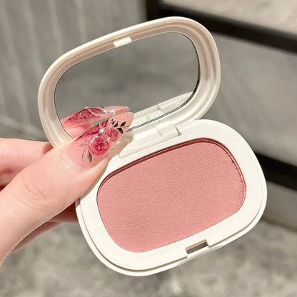 Phantom Bear Single-Color Blush Cream — Mochi Texture, Powder-Free Formula, Low-Saturation, Long-Lasting Natural Matte Finish