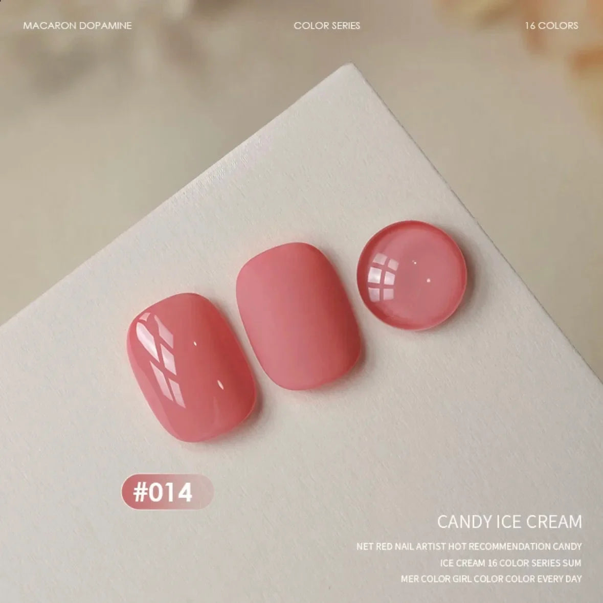 MIANEL 12ML 1-6PCS 2026 New Release Jelly Dopamine Candy Gel Nail Polish - Multi-Color Nude Sheer Finish Bestseller