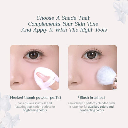 Flower Knows Butterfly Cloud Collar Collection Rouge Box Highlighting & Blush Duo Powder Brightening Auxiliary colors 6g