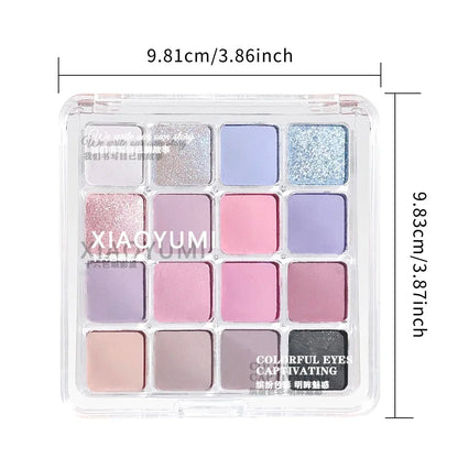 Xiaoyumi 16-Color Sunset Eyeshadow & Highlighter Palette