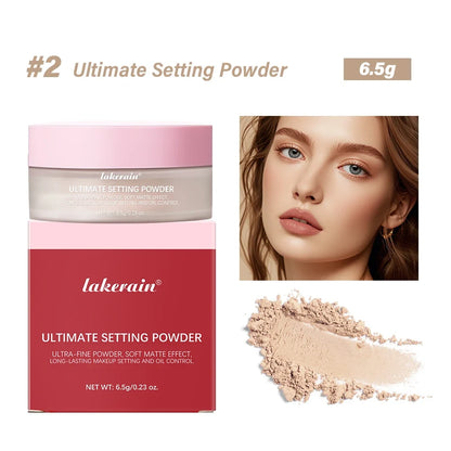 Ultimate Blurring Setting Powderlong-Lasting Setting Soft Matte Finish Oil Control and Makeup Fixation Removal Pore Modification