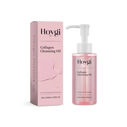 Collagen Makeup Remover Oil Jojoba Oil Makeup Remover Deep Cleansing Pore Dirt Gentle Daily Emulsifying Facial Cleanser Cosmetic