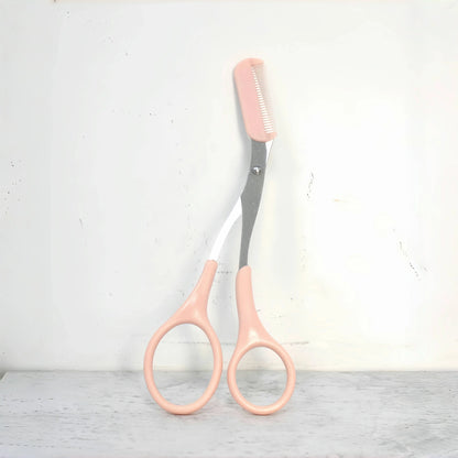 Eyebrow Razor Scissor  Stainless Steel Safe Anti-scratch Trimmer for Beginners Crescent Sharp Beauty Tool Multi-color