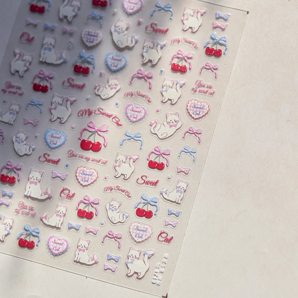 1pcs 5D Japanese Kawaii Bear Nail Art Stickers Brown Cartoon Animals Self-Adhesive Nail Decoration Decals DIY Slider Accessories