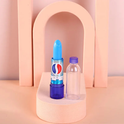 6Pcs Moisturizing Lip Balm Color Change Lip Balm Cute Kawaii Lips Care Makeup Soda Flavored Girl Party Supplies