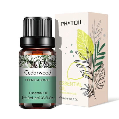 PHATOIL Natural Plant Essential Oil 10ml Eucalyptus Lavender Bergamot Vanilla Peppermint 1PCS Aroma Essential Oils For Diffuser