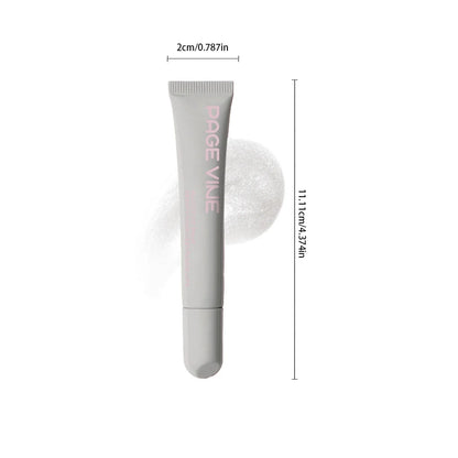 1 pcs Soft Tube Mirror Lip Gloss Lip Oil Nude Brown Plumping Lip Gloss Moisturising Transparent Lipgloss Beauty Cosmetics Makeup