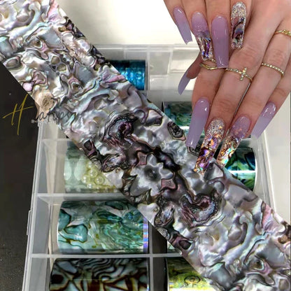 Neon Jelly Animal Nail Foils for Transfer Paper Stickers Sliders Adhesive Wraps DIY Water Leopard Print Nail Art Decorations