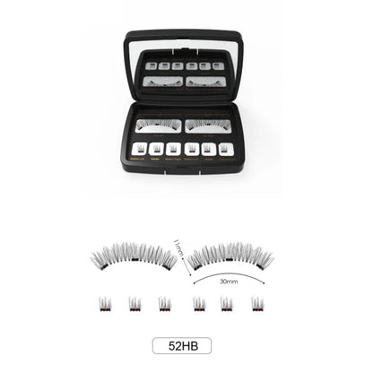 3D 3 Magnetic Eyelashes Natural Soft Reusable Easy To Wear Eyelash Extension Beauty Makeup Tool fake mink false eyelashes