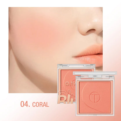 O.TWO.O 6 Color Blusher Mineral Soft Powder Long Lasting Natural Cheek Contour Palette Blush Shadow Matte Rouge Powder