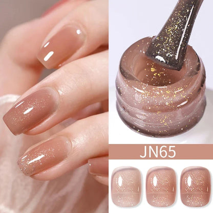 BORN PRETTY 10ml Blood Red Jelly Gel Nail Polish Halloween Nails Art Gel Polish Sheer Translucent Nail Gel for Winter Manicure