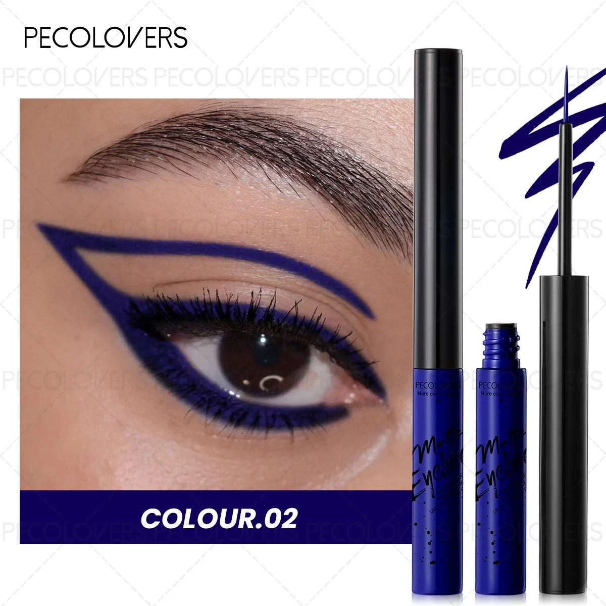 1PC Matte Color Eyeliner Pen Liquid, Durable, Easy to Color, Fast Drying, Smooth, Not Easy to Take Off Makeup