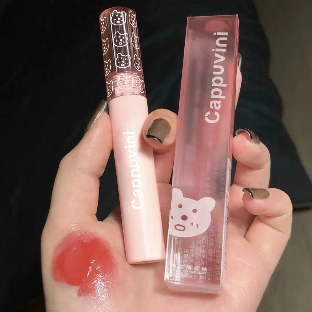 Cherry Pink Mirror Water Lip Gloss - Moisturizing Glass Lip Oil