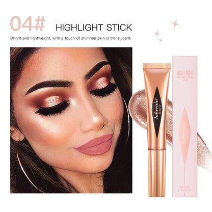 New Cream Bronzer Contour Blusher Beauty Wand Highlighter Blush With Cushion Liquid Face Bronzer Wand Stick Applicator Makeup