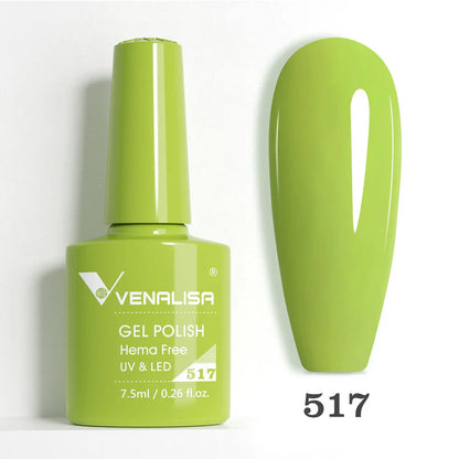 Venalisa HEMA TPO FREE Nail Gel Polish Glitter Gorgeous Full Coverage Soak Off UV LED French Nail Jelly Pink Nude Collection