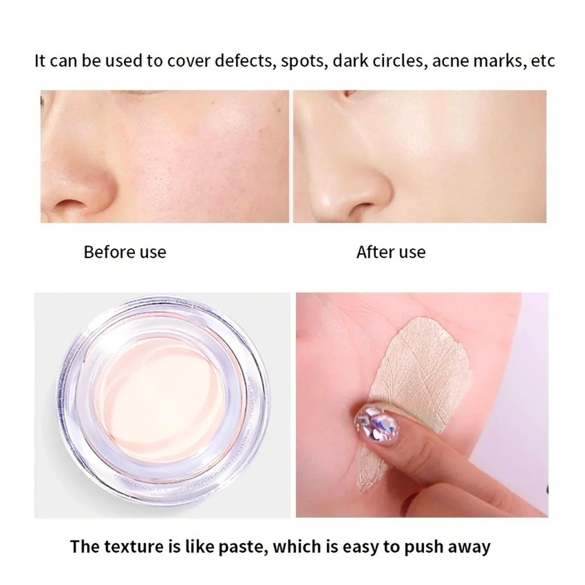 Waterproof Full Coverage Concealer Cream - Tattoo & Scar Cover 3g