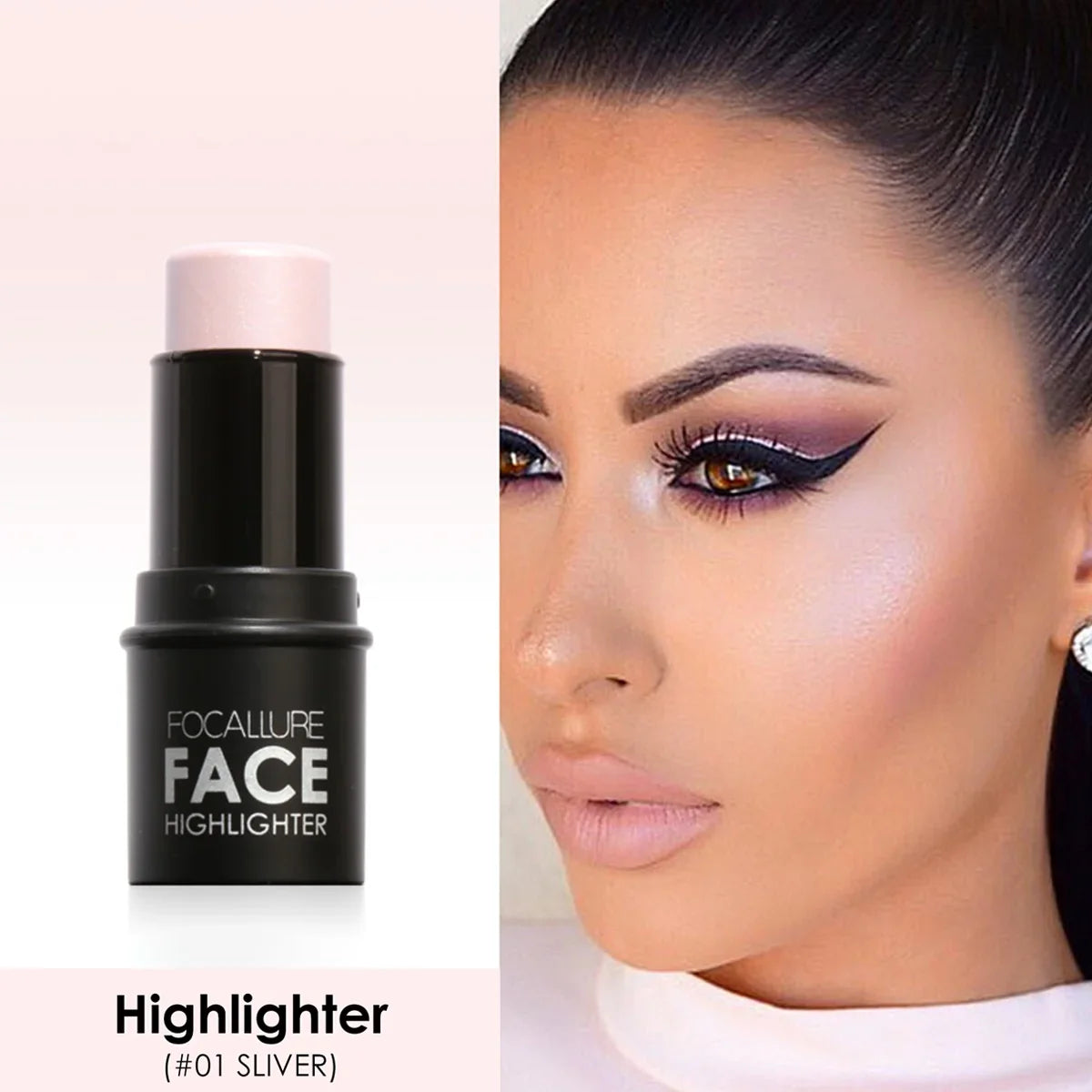 Wholesale FOCALLURE Bronzer Highlighter Stick Waterproof Body Face Contour Corrector Illuminator Cream For Women's Makeup